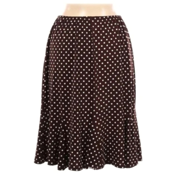💓SOLD💓RONNI NICOLE Polka Dot Godet Pleat Skirt - Picture 11 of 14